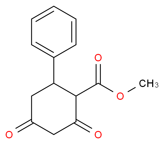 Methyl 2,4-dioxo-6-phenylcyclohexanecarboxylate_Molecular_structure_CAS_)