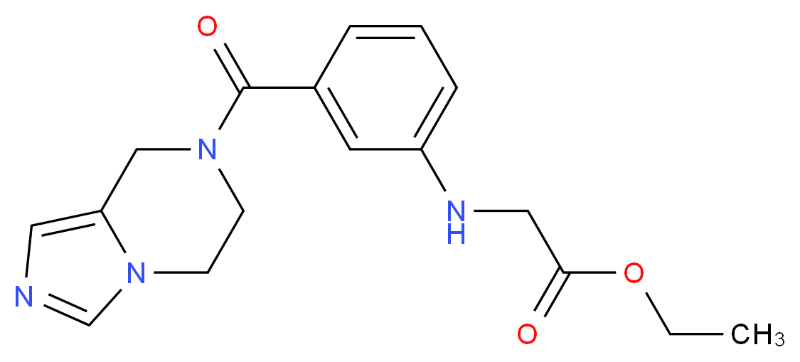 ethyl N-[3-(5,6-dihydroimidazo[1,5-a]pyrazin-7(8H)-ylcarbonyl)phenyl]glycinate_Molecular_structure_CAS_)