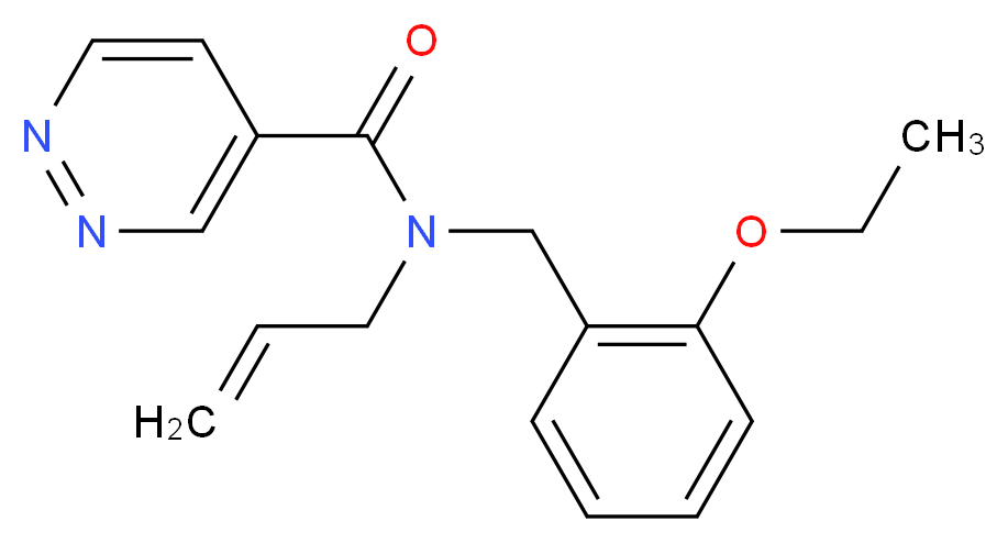 N-allyl-N-(2-ethoxybenzyl)pyridazine-4-carboxamide_Molecular_structure_CAS_)