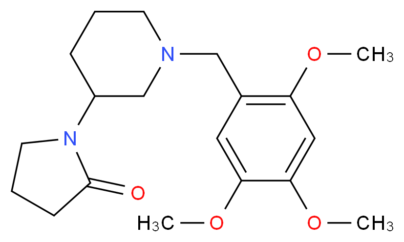 1-[1-(2,4,5-trimethoxybenzyl)piperidin-3-yl]pyrrolidin-2-one_Molecular_structure_CAS_)