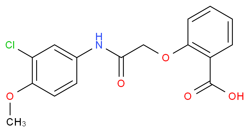 2-[(3-Chloro-4-methoxy-phenylcarbamoyl)-methoxy]-benzoic acid_Molecular_structure_CAS_)