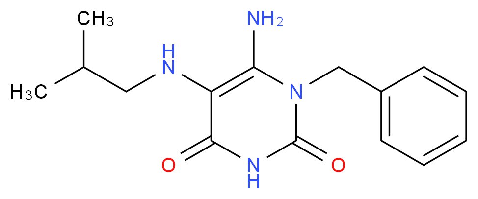 6-Amino-1-benzyl-5-isobutylamino-1H-pyrimidine-2,4-dione_Molecular_structure_CAS_)