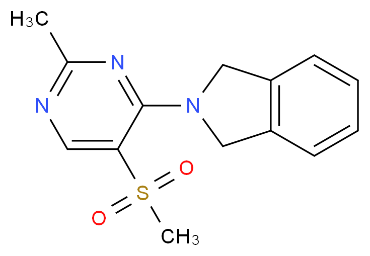 2-[2-methyl-5-(methylsulfonyl)pyrimidin-4-yl]isoindoline_Molecular_structure_CAS_)