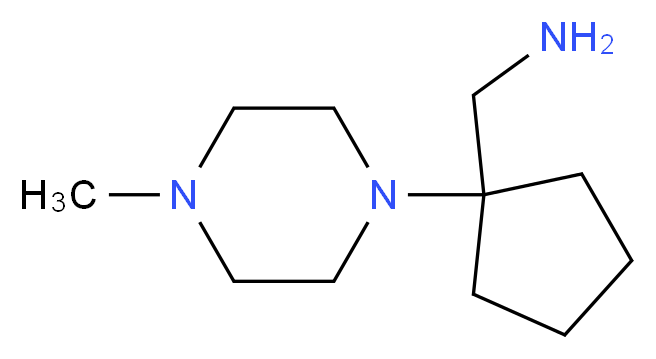 1-[1-(4-methyl-1-piperazinyl)cyclopentyl]methanamine_Molecular_structure_CAS_959240-31-4)
