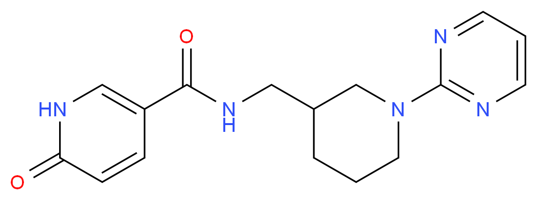 6-oxo-N-[(1-pyrimidin-2-ylpiperidin-3-yl)methyl]-1,6-dihydropyridine-3-carboxamide_Molecular_structure_CAS_)