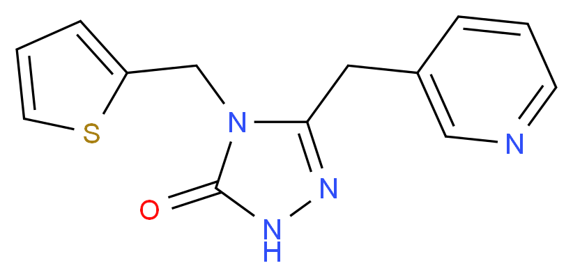 5-(pyridin-3-ylmethyl)-4-(2-thienylmethyl)-2,4-dihydro-3H-1,2,4-triazol-3-one_Molecular_structure_CAS_)