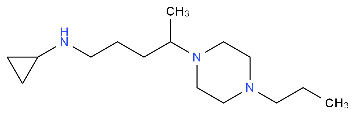 N-[4-(4-propylpiperazin-1-yl)pentyl]cyclopropanamine_Molecular_structure_CAS_)