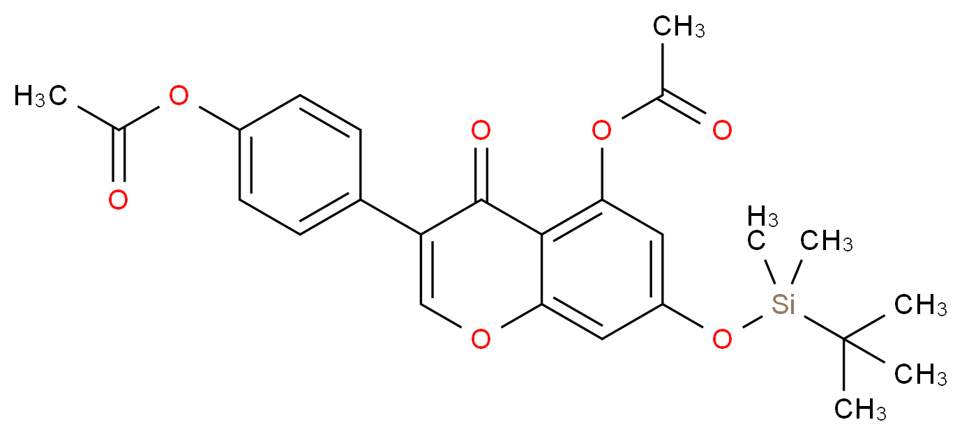 4',5-Di-O-acetyl-7-O-tert-butyldimethylsilyl Genistein_Molecular_structure_CAS_470666-99-0)