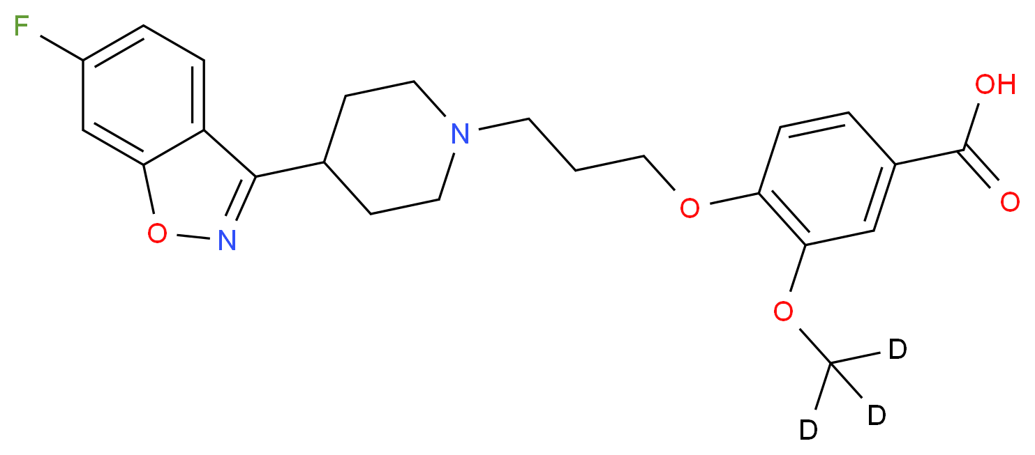 Iloperidone Carboxylic Acid-d3_Molecular_structure_CAS_)