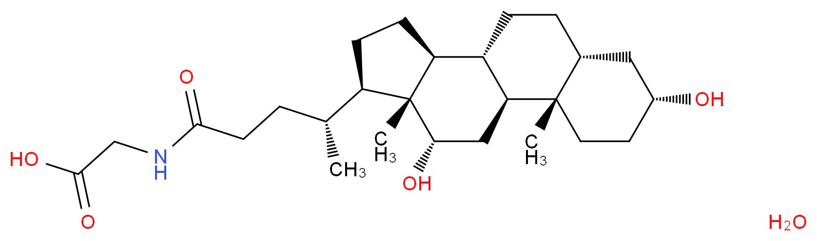 Glycodeoxycholic acid monohydrate_Molecular_structure_CAS_360-65-6)