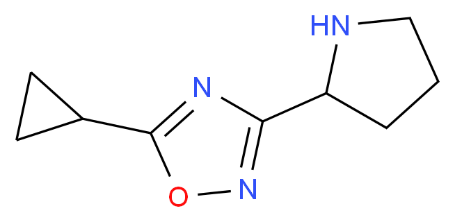 5-cyclopropyl-3-(pyrrolidin-2-yl)-1,2,4-oxadiazole_Molecular_structure_CAS_)