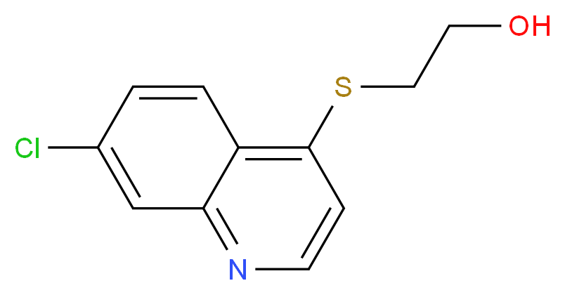 2-[(7-chloroquinolin-4-yl)sulfanyl]ethan-1-ol_Molecular_structure_CAS_)