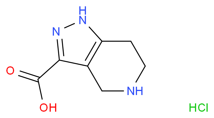4,5,6,7-tetrahydro-2H-pyrazolo[4,3-c]pyridine-3-carboxylic acid hydrochloride_Molecular_structure_CAS_)