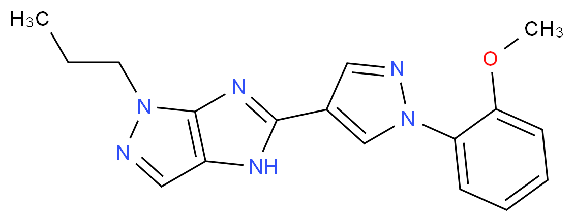 5-[1-(2-methoxyphenyl)-1H-pyrazol-4-yl]-1-propyl-1,4-dihydroimidazo[4,5-c]pyrazole_Molecular_structure_CAS_)