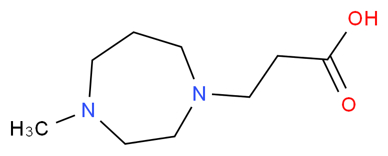3-(4-Methyl-1,4-diazepan-1-yl)propanoic acid_Molecular_structure_CAS_915923-47-6)