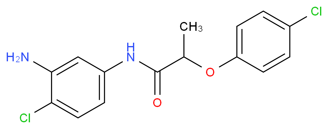 N-(3-Amino-4-chlorophenyl)-2-(4-chlorophenoxy)-propanamide_Molecular_structure_CAS_)