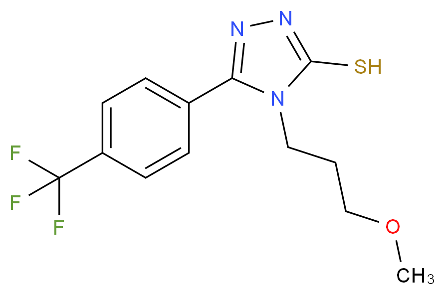 4-(3-methoxypropyl)-5-[4-(trifluoromethyl)phenyl]-4H-1,2,4-triazole-3-thiol_Molecular_structure_CAS_261965-18-8)