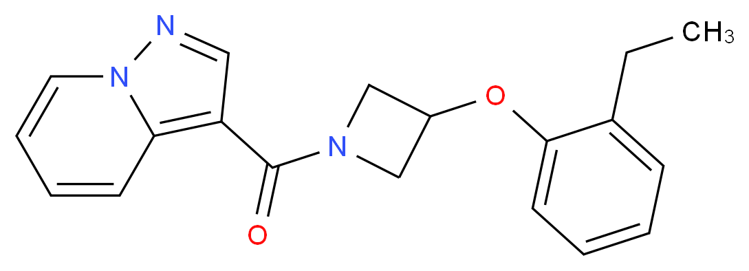3-{[3-(2-ethylphenoxy)-1-azetidinyl]carbonyl}pyrazolo[1,5-a]pyridine_Molecular_structure_CAS_)