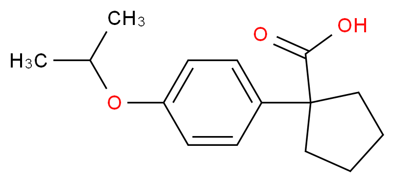 1-(4-isopropoxyphenyl)cyclopentanecarboxylic acid_Molecular_structure_CAS_74316-96-4)