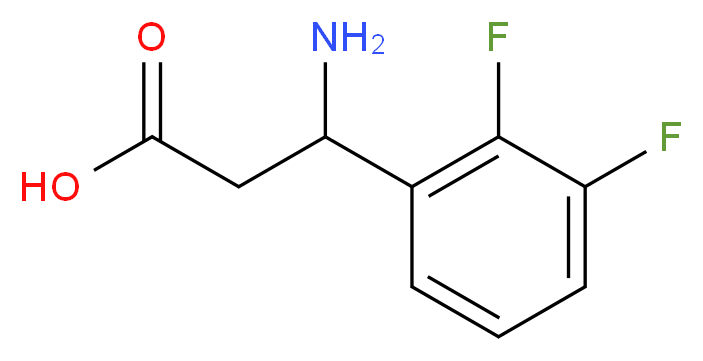 3-amino-3-(2,3-difluorophenyl)propanoic acid_Molecular_structure_CAS_)