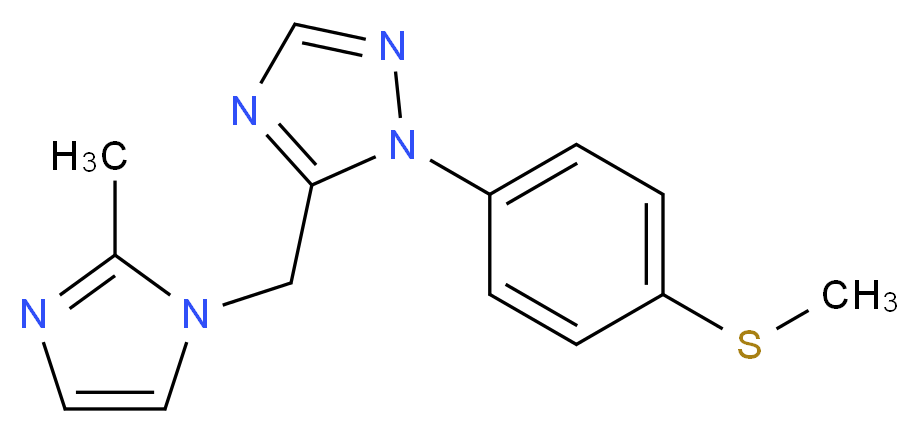 5-[(2-methyl-1H-imidazol-1-yl)methyl]-1-[4-(methylthio)phenyl]-1H-1,2,4-triazole_Molecular_structure_CAS_)
