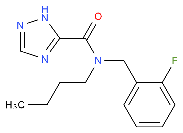 N-butyl-N-(2-fluorobenzyl)-1H-1,2,4-triazole-5-carboxamide_Molecular_structure_CAS_)