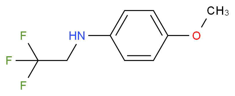 4-methoxy-N-(2,2,2-trifluoroethyl)aniline_Molecular_structure_CAS_)