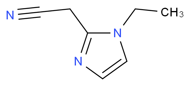 2-(1-ethyl-1H-imidazol-2-yl)acetonitrile_Molecular_structure_CAS_)