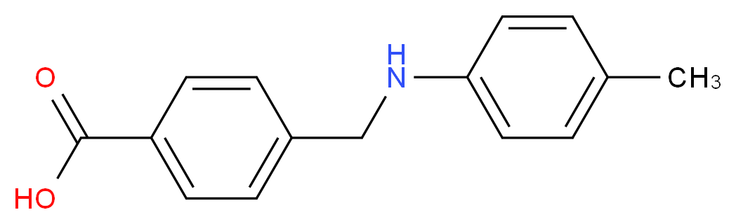 4-{[(4-methylphenyl)amino]methyl}benzoic acid_Molecular_structure_CAS_901889-84-7)