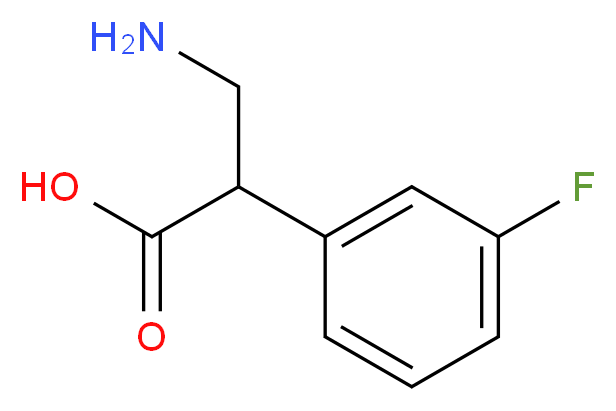 3-AMINO-2-(3-FLUORO-PHENYL)-PROPIONIC ACID_Molecular_structure_CAS_)