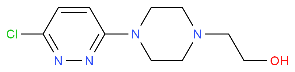 2-(4-(6-chloropyridazin-3-yl)piperazin-1-yl)ethanol_Molecular_structure_CAS_)