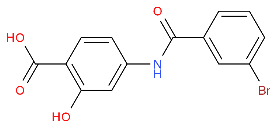 4-[(3-bromobenzoyl)amino]-2-hydroxybenzoic acid_Molecular_structure_CAS_)