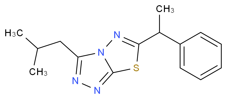 3-isobutyl-6-(1-phenylethyl)[1,2,4]triazolo[3,4-b][1,3,4]thiadiazole_Molecular_structure_CAS_)