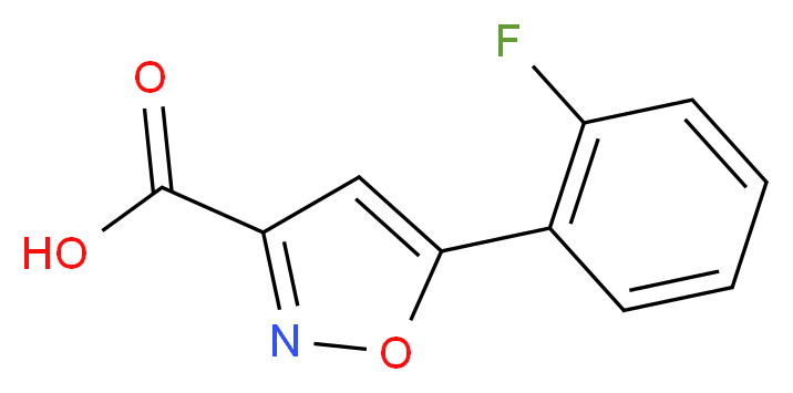 5-(2-fluorophenyl)isoxazole-3-carboxylic acid_Molecular_structure_CAS_668970-73-8)