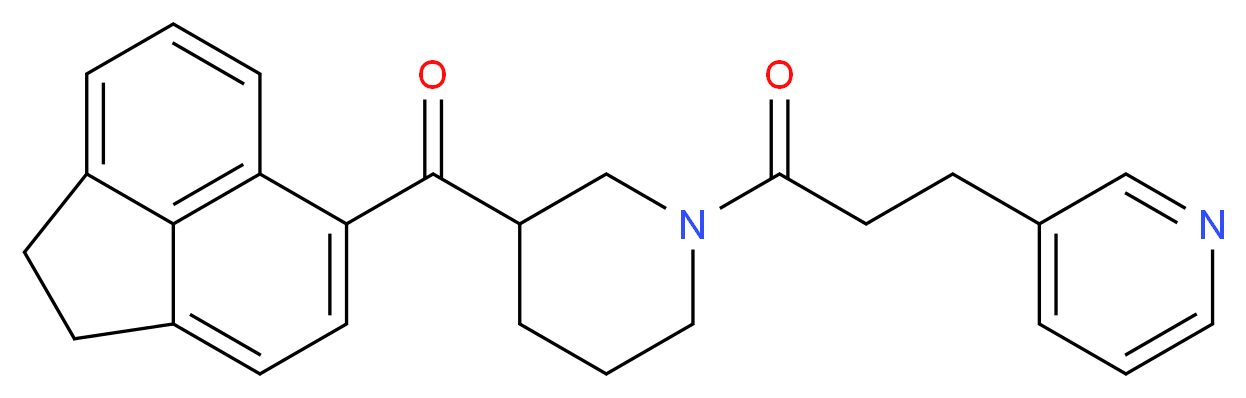 1,2-dihydro-5-acenaphthylenyl{1-[3-(3-pyridinyl)propanoyl]-3-piperidinyl}methanone_Molecular_structure_CAS_)