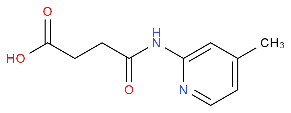 4-[(4-methyl-2-pyridinyl)amino]-4-oxobutanoic acid_Molecular_structure_CAS_186320-23-0)