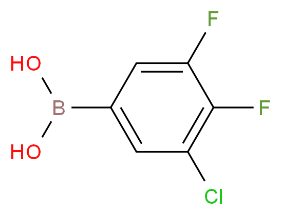 (3-CHLORO-4,5-DIFLUOROPHENYL)BORONIC ACID_Molecular_structure_CAS_925910-42-5)
