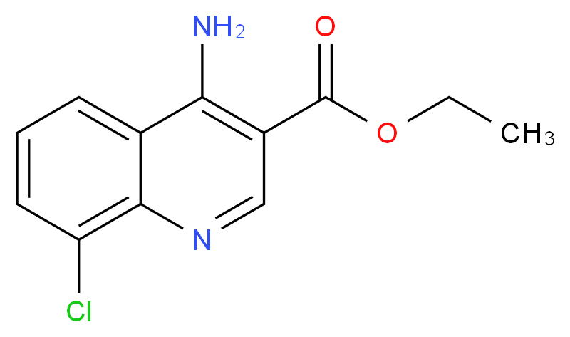 ethyl 4-amino-8-chloroquinoline-3-carboxylate_Molecular_structure_CAS_)