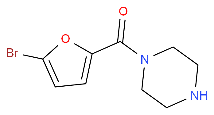 1-(5-bromo-2-furoyl)piperazine_Molecular_structure_CAS_)