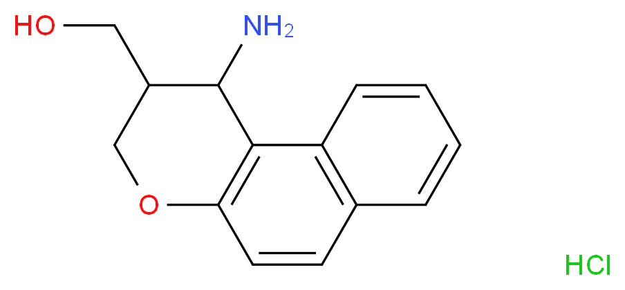 (1-Amino-2,3-dihydro-1H-benzo[f]chromen-2-yl)-methanol hydrochloride_Molecular_structure_CAS_)