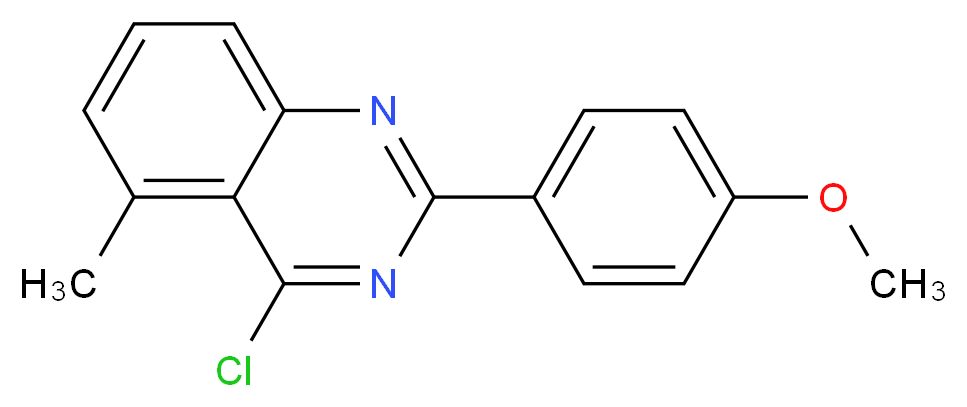 4-CHLORO-2-(4-METHOXY-PHENYL)-5-METHYL-QUINAZOLINE_Molecular_structure_CAS_885277-29-2)