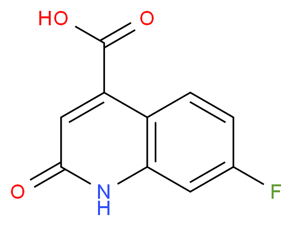 7-fluoro-2-oxo-1,2-dihydro-4-quinolinecarboxylic acid_Molecular_structure_CAS_1227465-79-3)