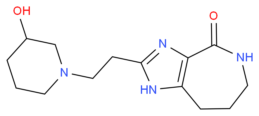 2-[2-(3-hydroxypiperidin-1-yl)ethyl]-5,6,7,8-tetrahydroimidazo[4,5-c]azepin-4(1H)-one_Molecular_structure_CAS_)