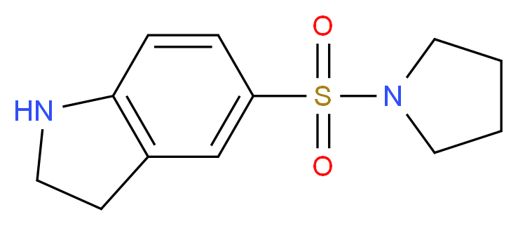 5-(Pyrrolidine-1-sulfonyl)-2,3-dihydro-1H-indole_Molecular_structure_CAS_874594-03-3)