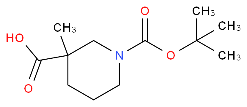 1-(tert-butoxycarbonyl)-3-methylpiperidine-3-carboxylic acid_Molecular_structure_CAS_534602-47-6)
