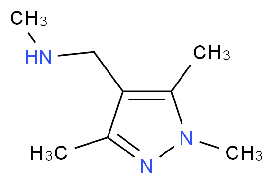 N-methyl-1-(1,3,5-trimethyl-1H-pyrazol-4-yl)methanamine_Molecular_structure_CAS_514816-08-1)