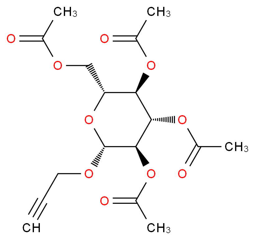 2-Propynyl-tetra-O-acetyl-β-D-glucopyranoside_Molecular_structure_CAS_34272-02-1)