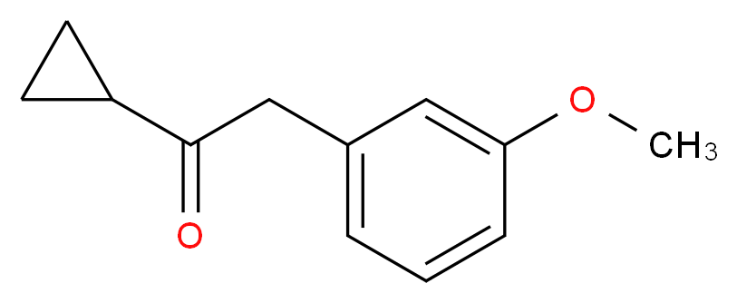 1-cyclopropyl-2-(3-methoxyphenyl)ethan-1-one_Molecular_structure_CAS_)