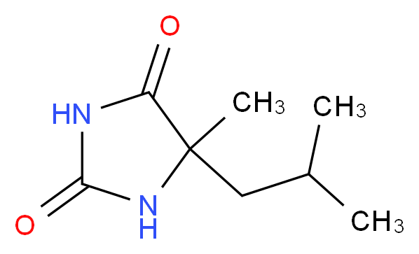 5-isobutyl-5-methylimidazolidine-2,4-dione_Molecular_structure_CAS_27886-67-5)
