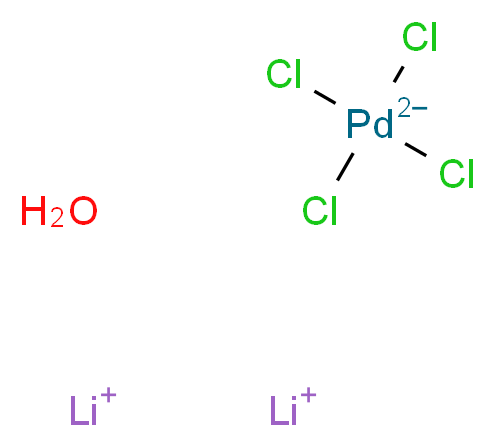 Lithium tetrachloropalladate(II) hydrate_Molecular_structure_CAS_123334-21-4)